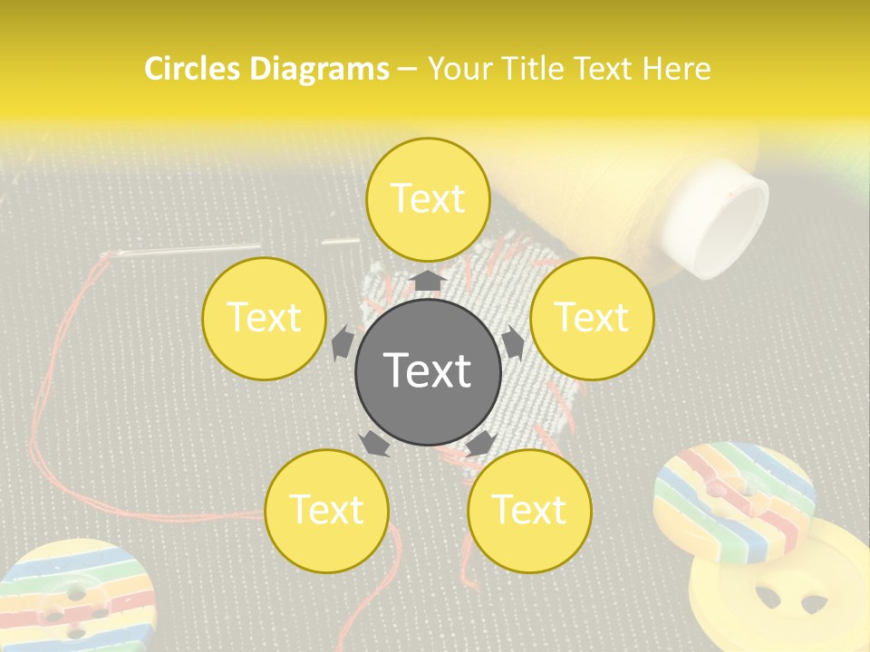 Pants Red Stitches PowerPoint Template