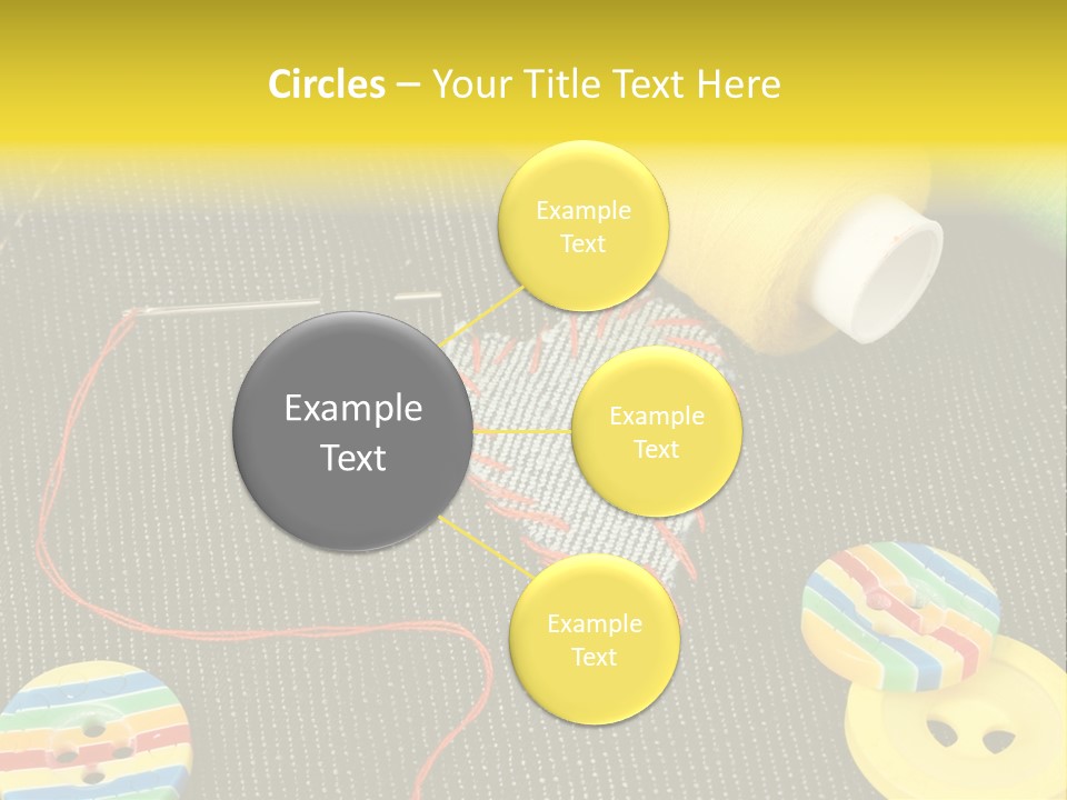 Pants Red Stitches PowerPoint Template