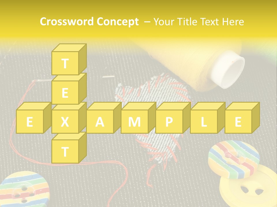 Pants Red Stitches PowerPoint Template