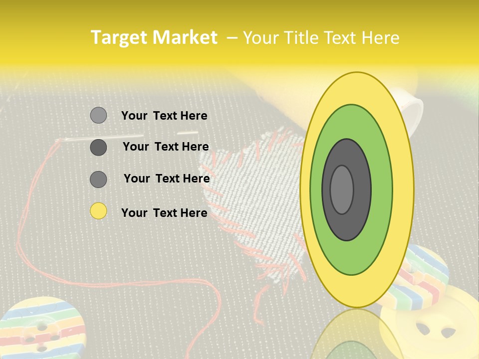 Pants Red Stitches PowerPoint Template