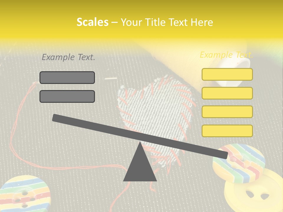 Pants Red Stitches PowerPoint Template