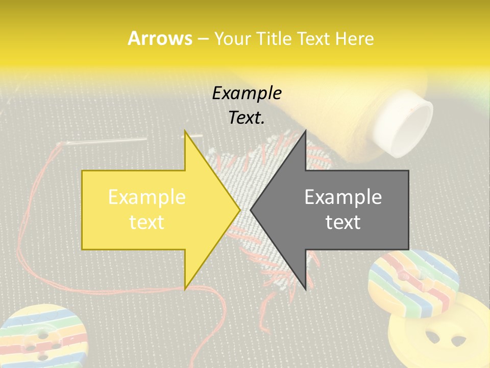 Pants Red Stitches PowerPoint Template