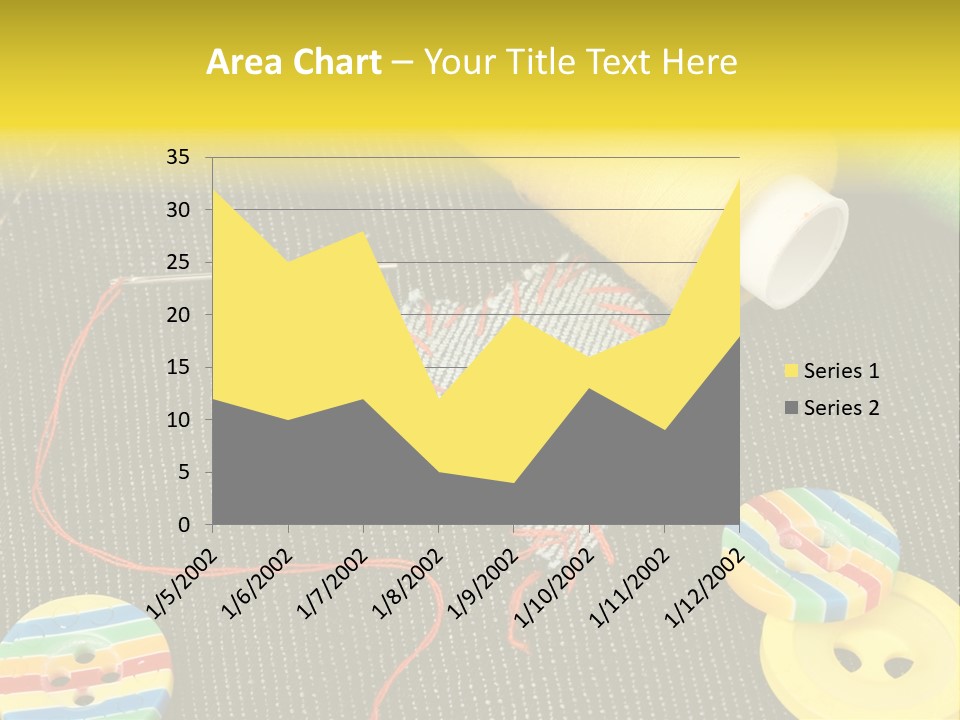 Pants Red Stitches PowerPoint Template