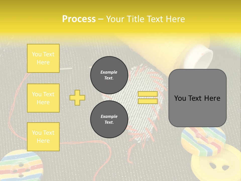 Pants Red Stitches PowerPoint Template