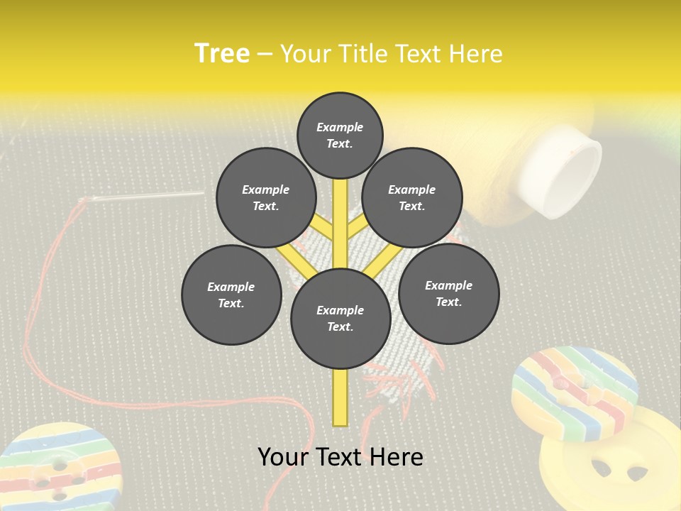 Pants Red Stitches PowerPoint Template