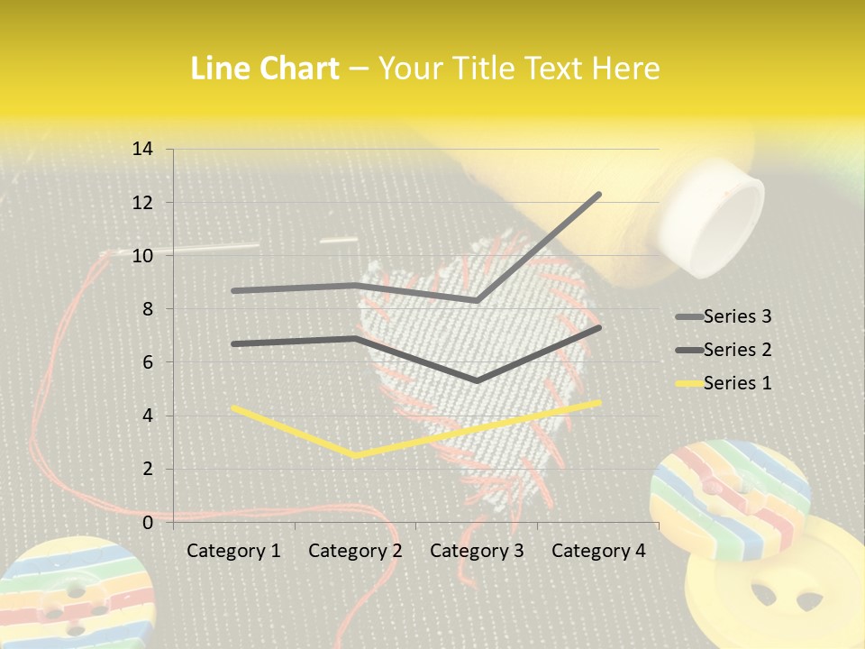 Pants Red Stitches PowerPoint Template