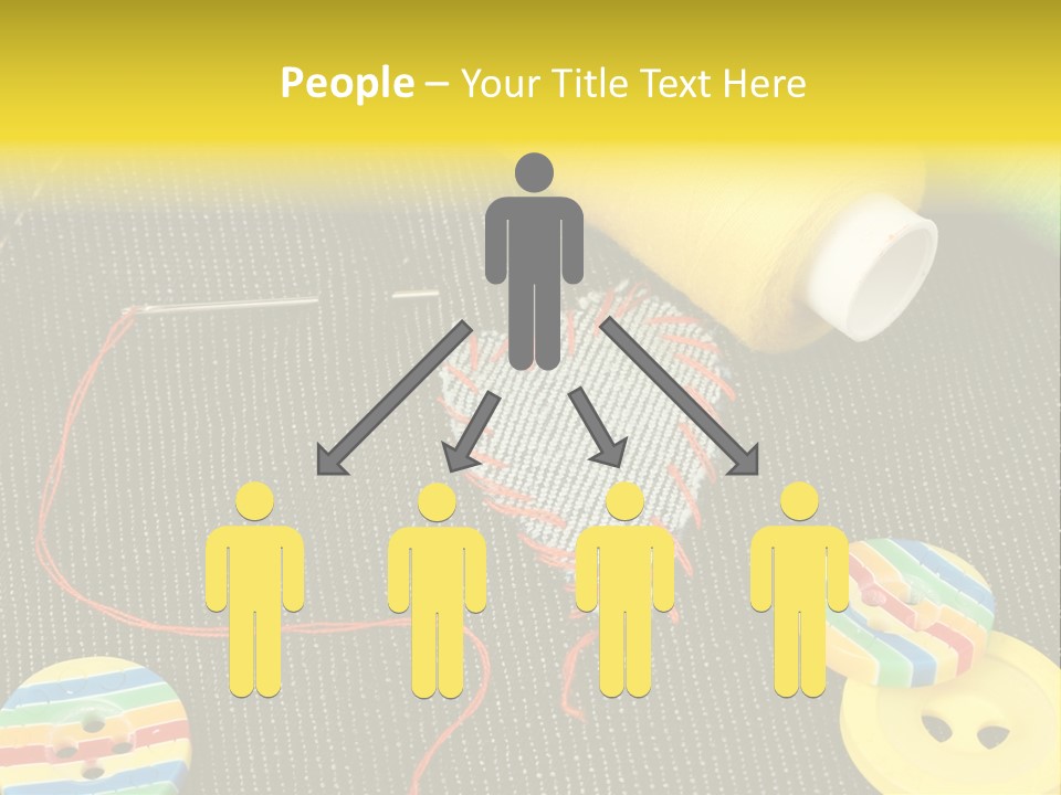 Pants Red Stitches PowerPoint Template