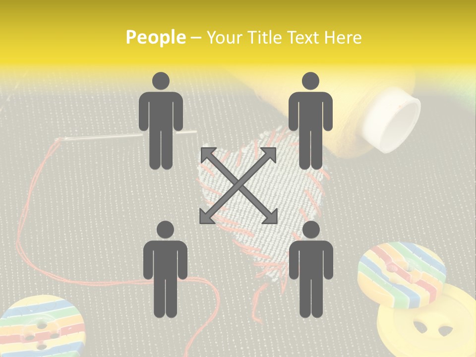 Pants Red Stitches PowerPoint Template