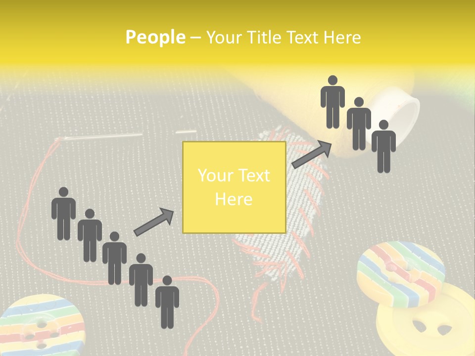 Pants Red Stitches PowerPoint Template