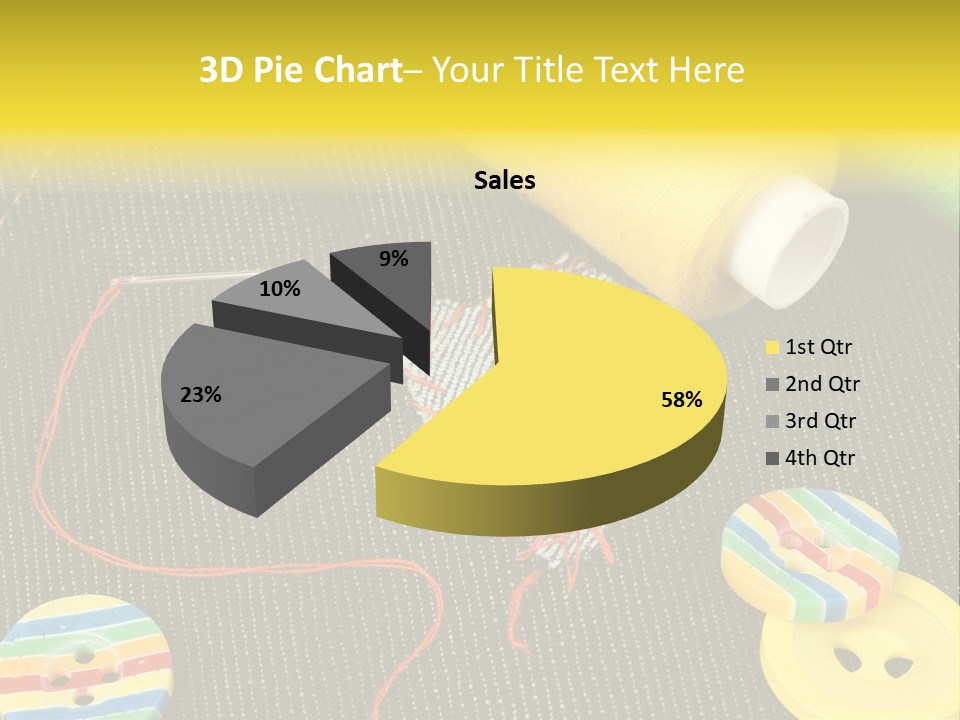 Pants Red Stitches PowerPoint Template