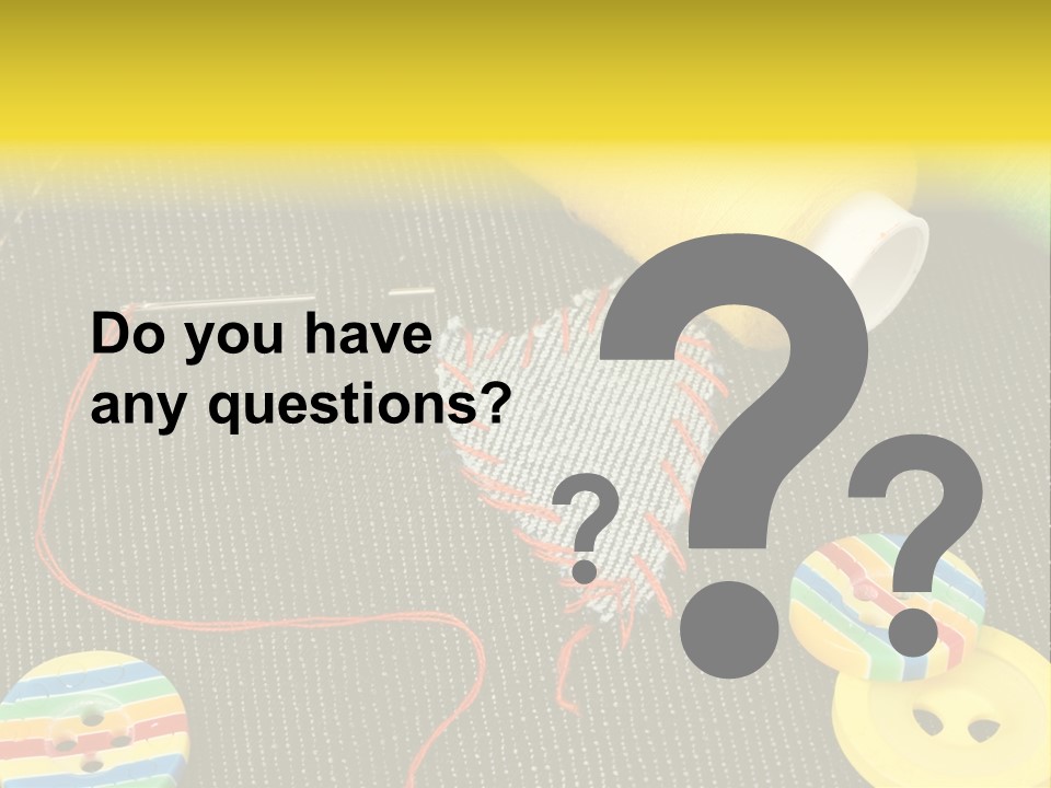 Pants Red Stitches PowerPoint Template