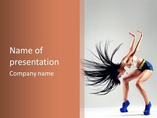 Pose Fashion Figure PowerPoint Template