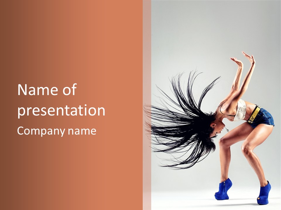 Pose Fashion Figure PowerPoint Template