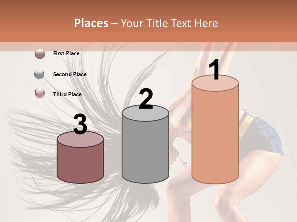 Pose Fashion Figure PowerPoint Template