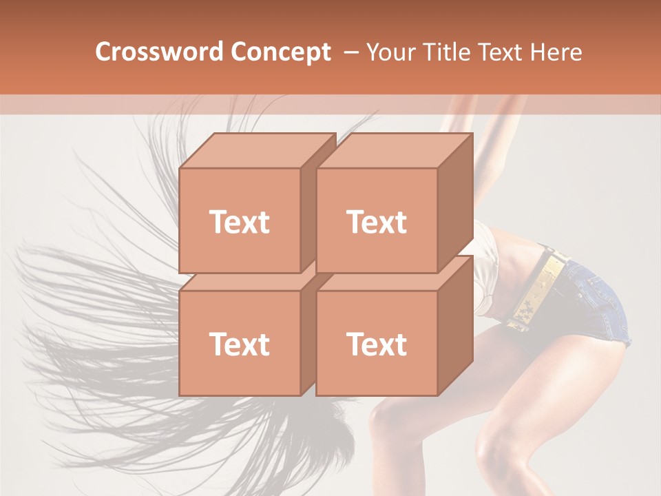 Pose Fashion Figure PowerPoint Template