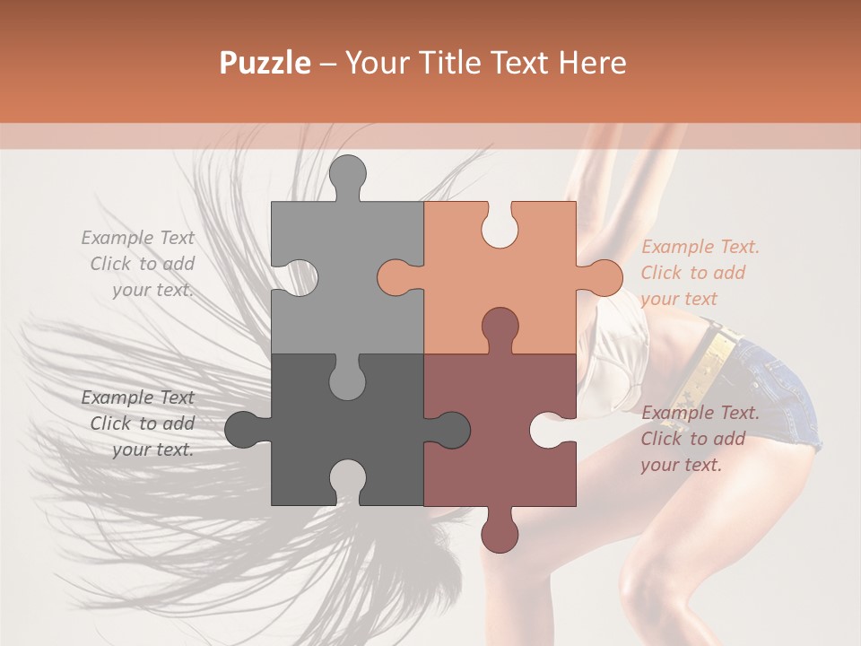 Pose Fashion Figure PowerPoint Template