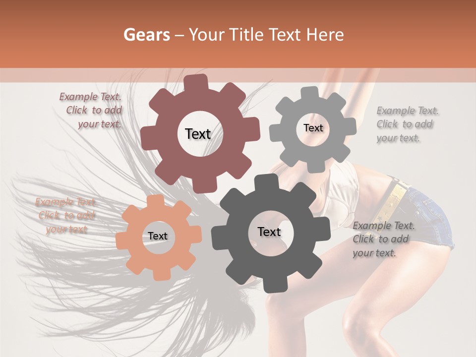 Pose Fashion Figure PowerPoint Template