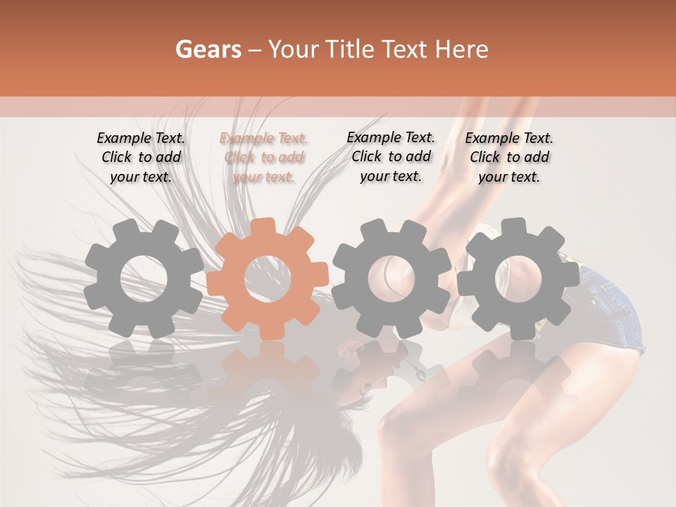 Pose Fashion Figure PowerPoint Template