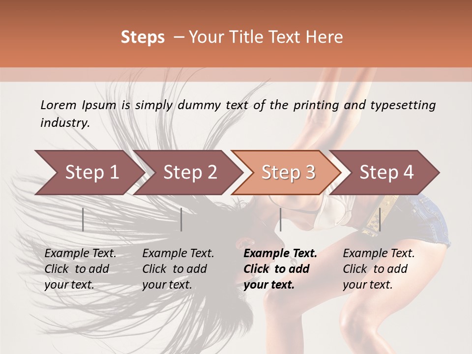 Pose Fashion Figure PowerPoint Template