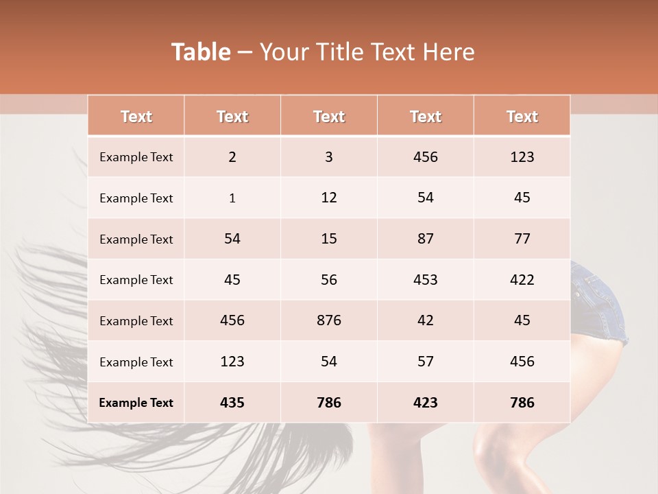 Pose Fashion Figure PowerPoint Template