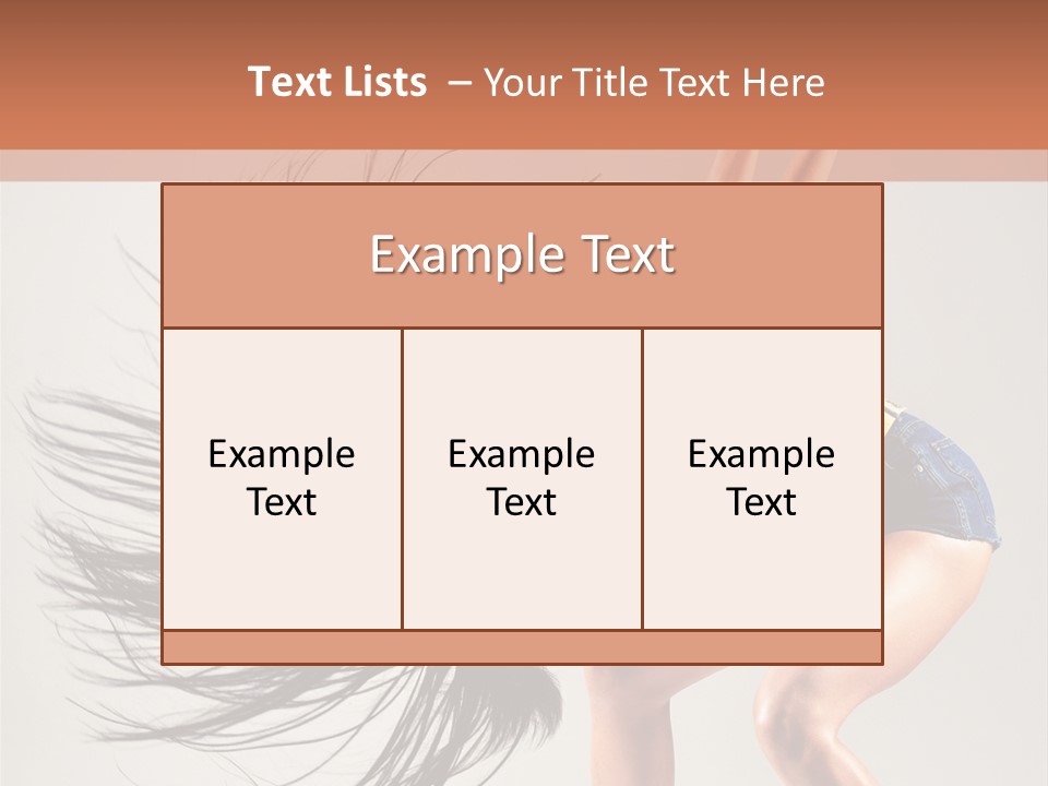 Pose Fashion Figure PowerPoint Template