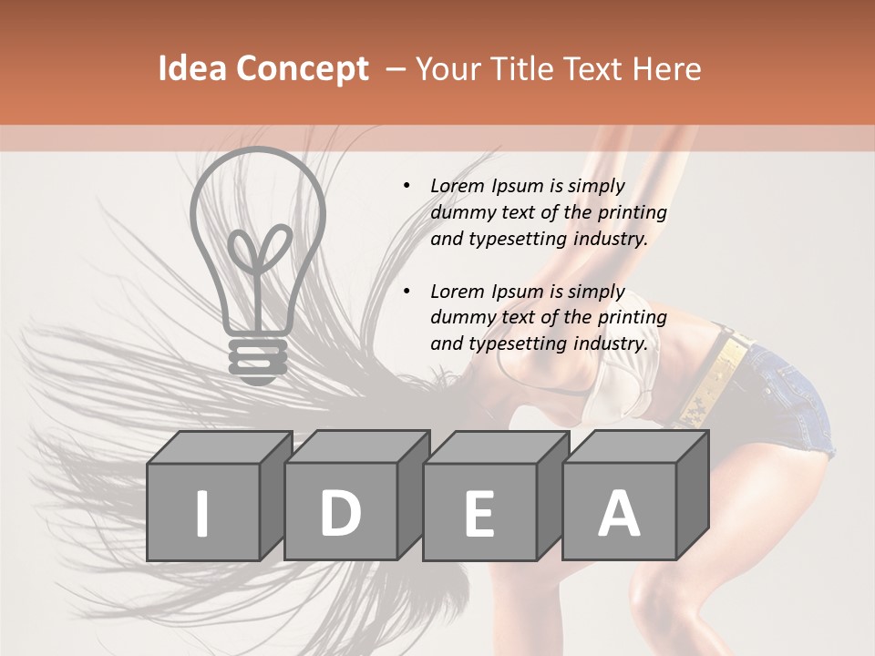 Pose Fashion Figure PowerPoint Template