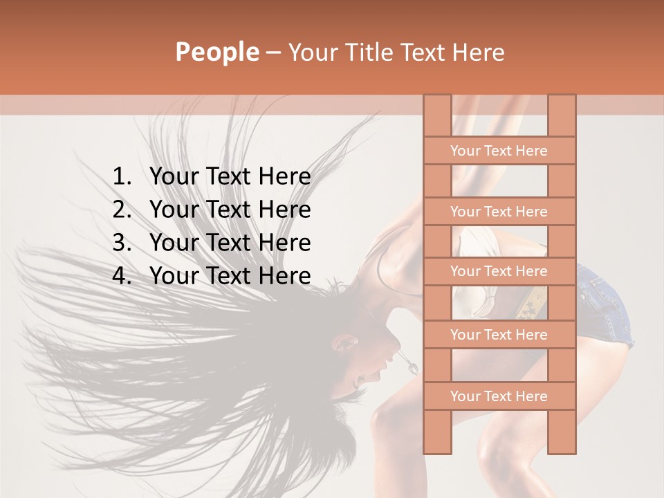 Pose Fashion Figure PowerPoint Template