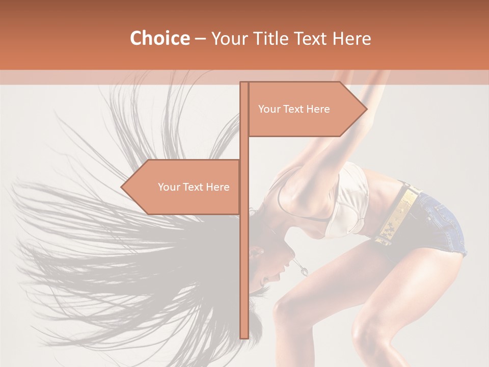 Pose Fashion Figure PowerPoint Template