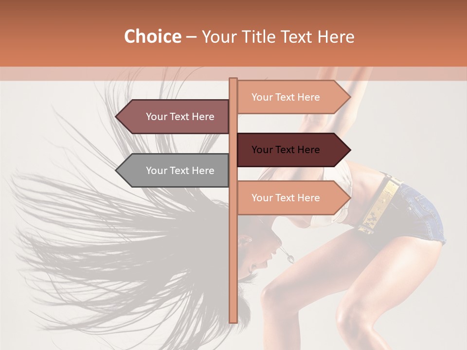 Pose Fashion Figure PowerPoint Template