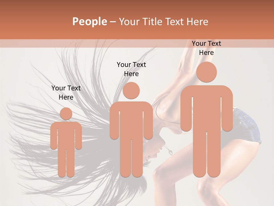 Pose Fashion Figure PowerPoint Template