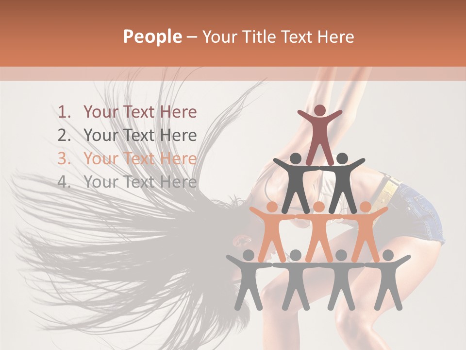 Pose Fashion Figure PowerPoint Template