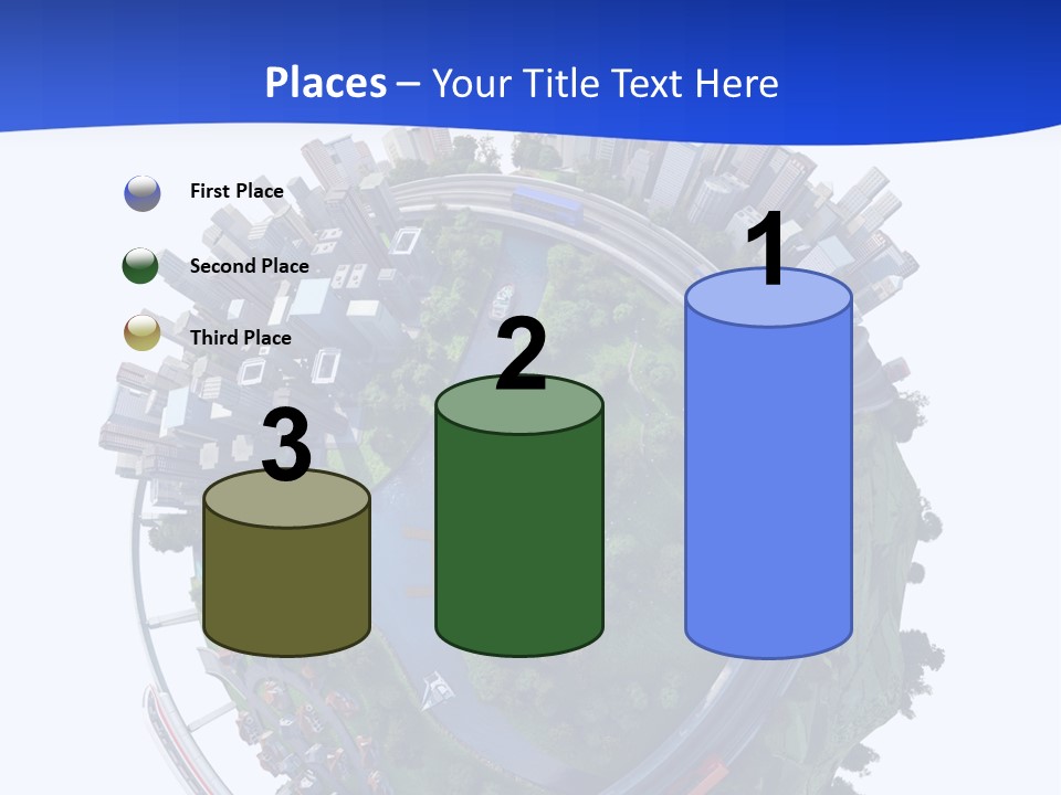 Urban Car Grass PowerPoint Template