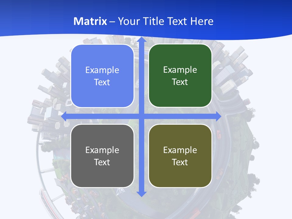 Urban Car Grass PowerPoint Template