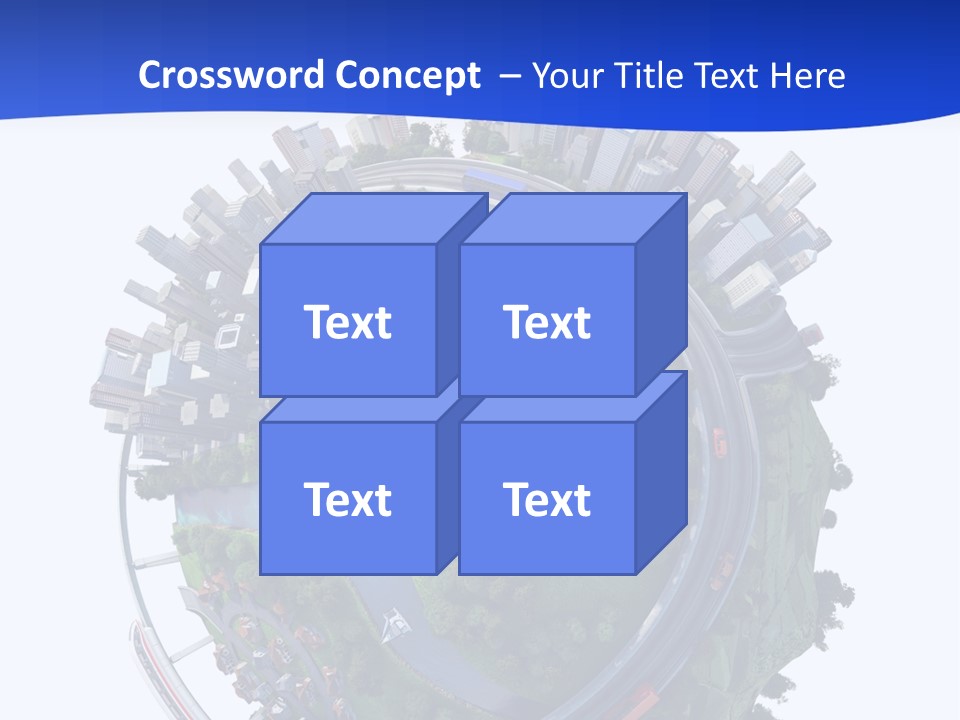 Urban Car Grass PowerPoint Template