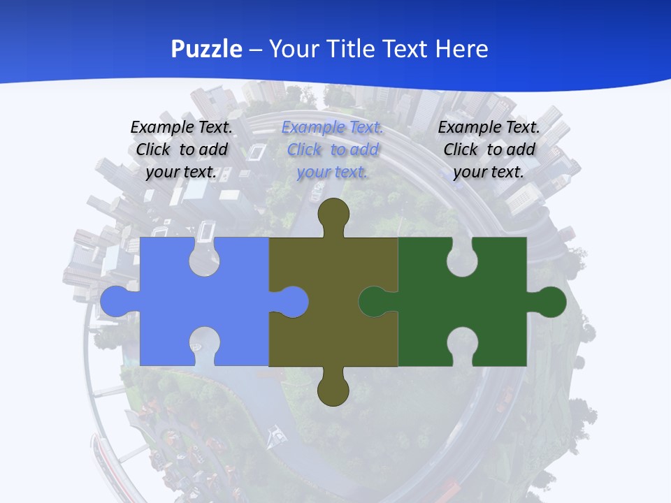 Urban Car Grass PowerPoint Template