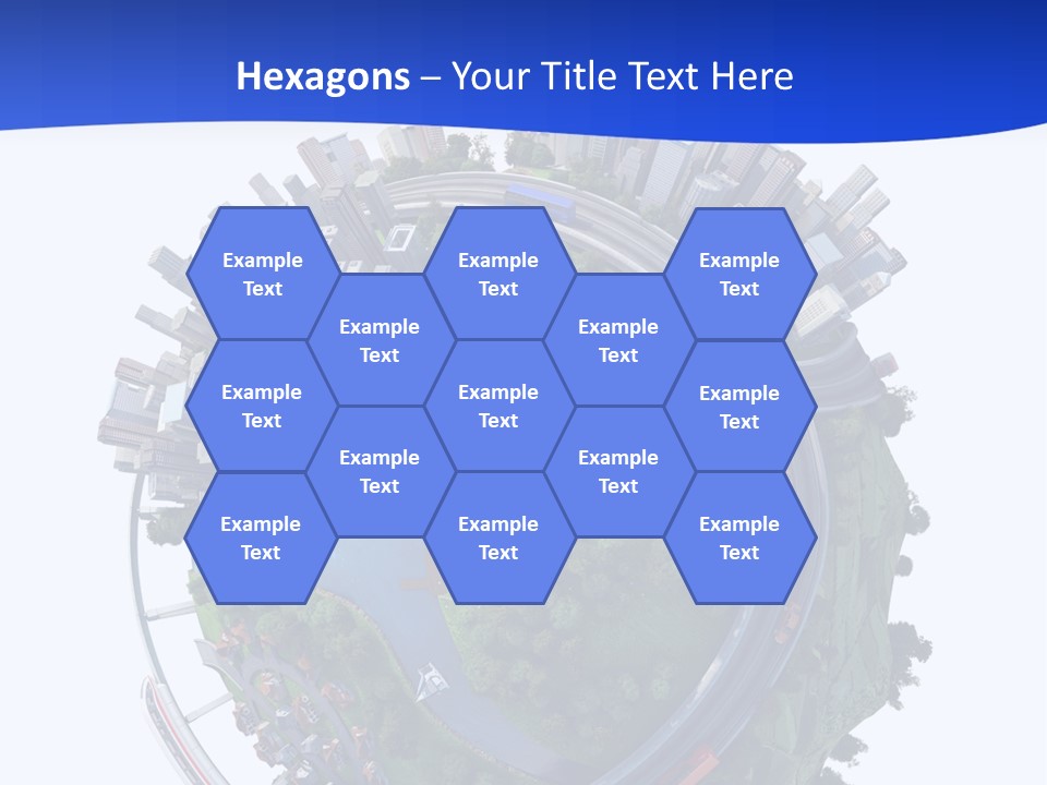 Urban Car Grass PowerPoint Template