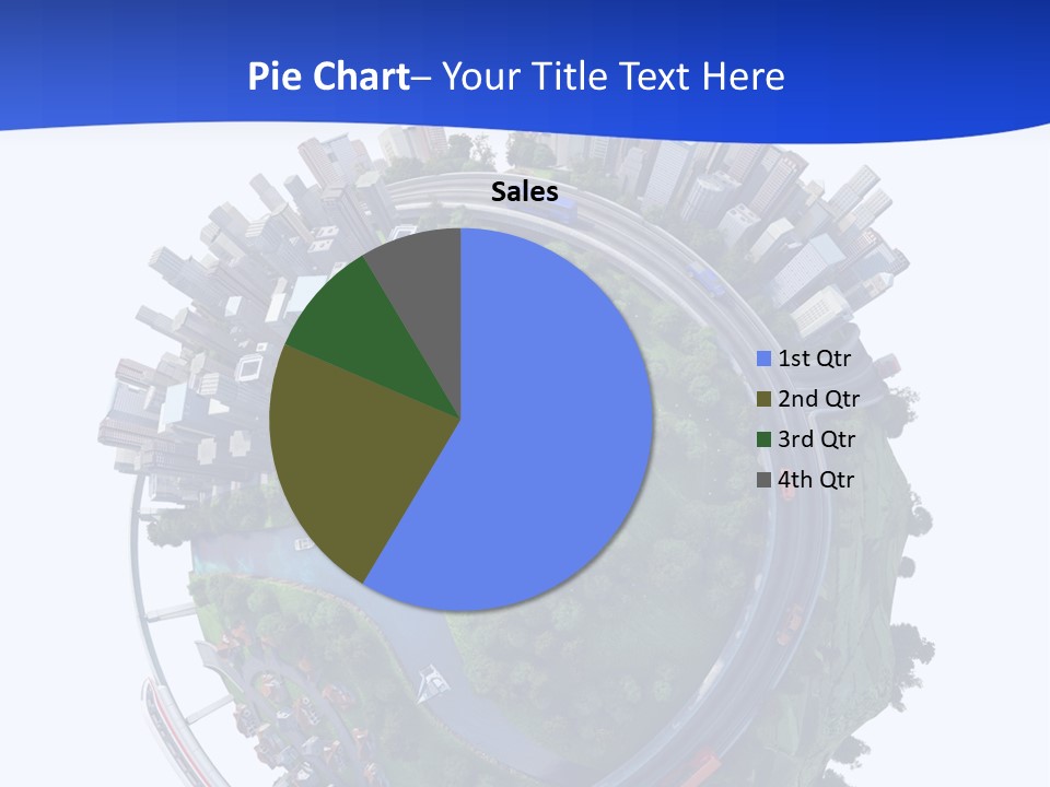 Urban Car Grass PowerPoint Template