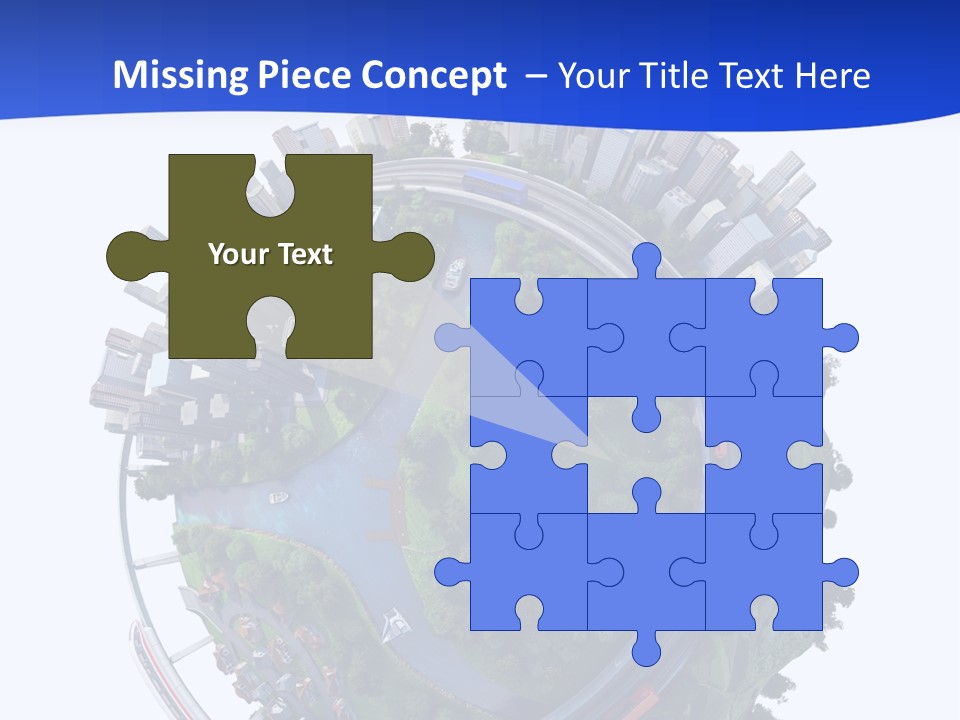 Urban Car Grass PowerPoint Template