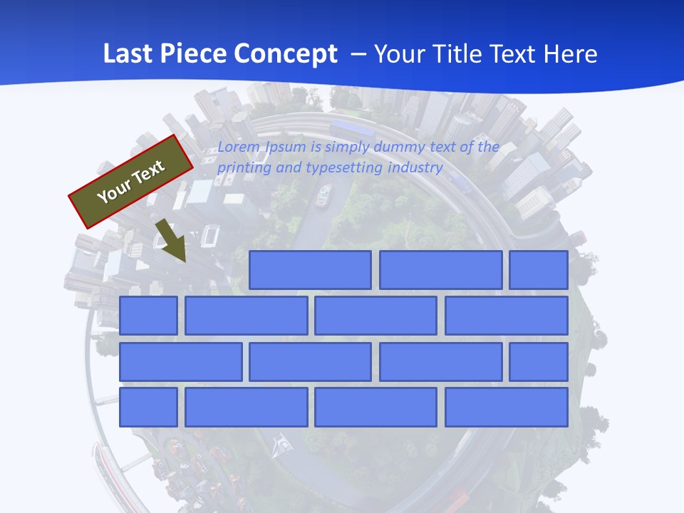 Urban Car Grass PowerPoint Template