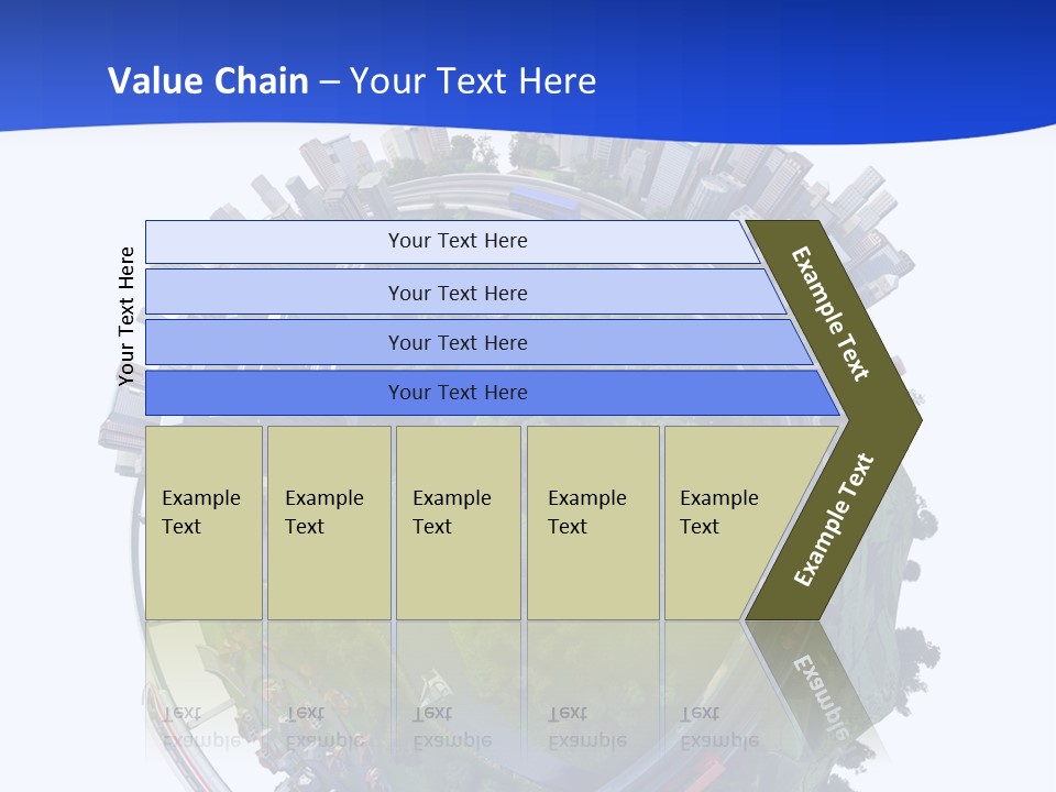 Urban Car Grass PowerPoint Template