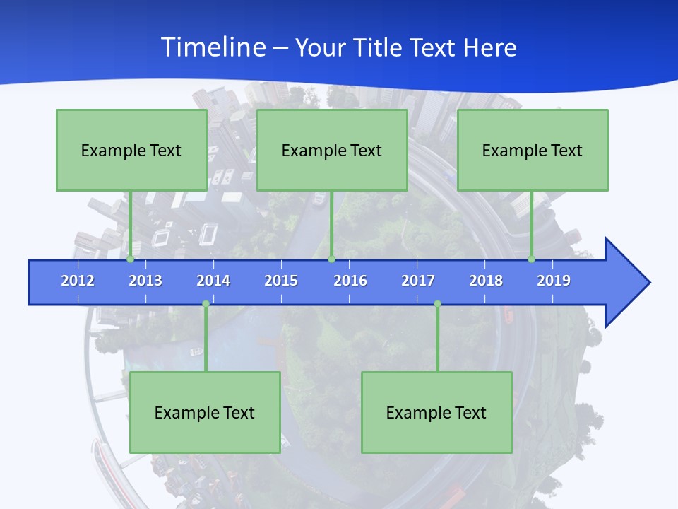 Urban Car Grass PowerPoint Template
