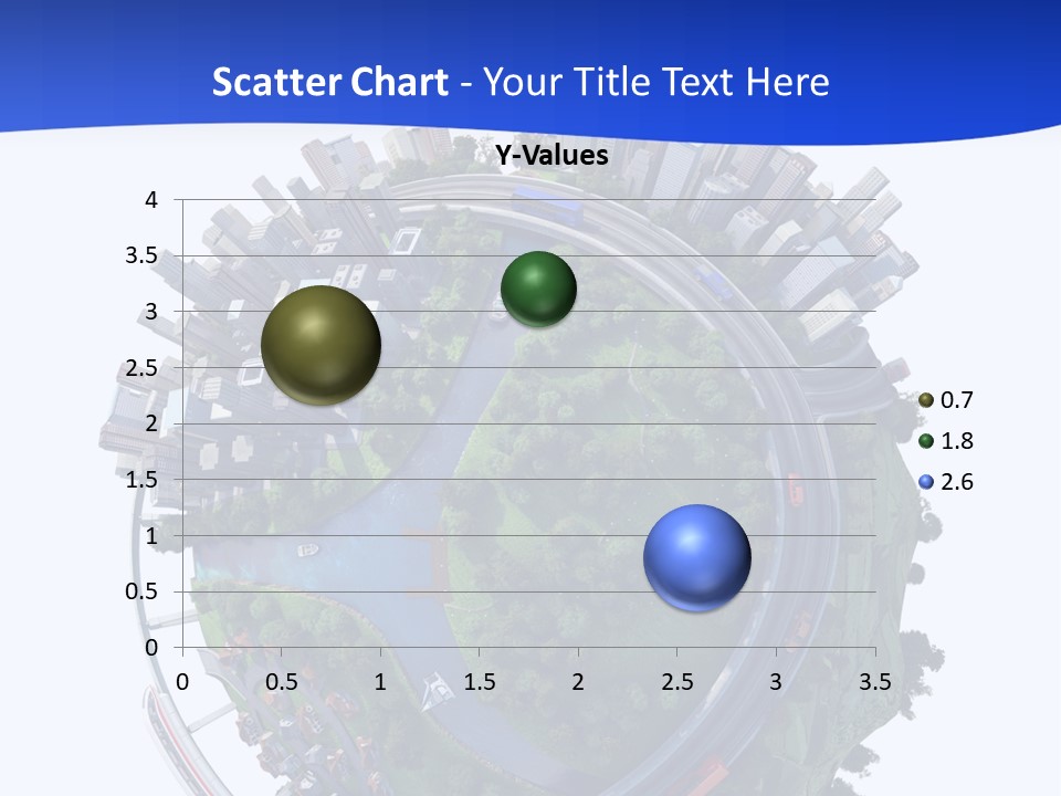 Urban Car Grass PowerPoint Template