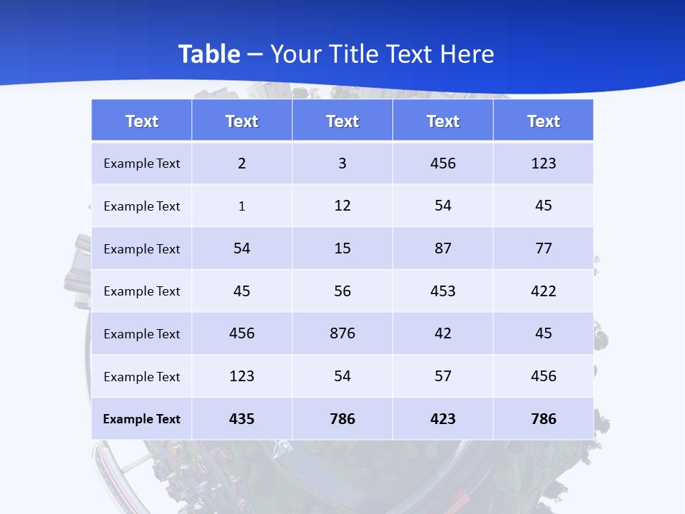 Urban Car Grass PowerPoint Template