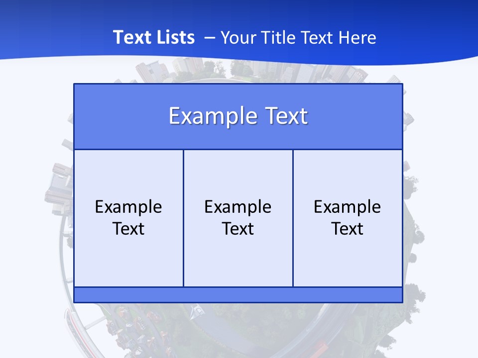 Urban Car Grass PowerPoint Template
