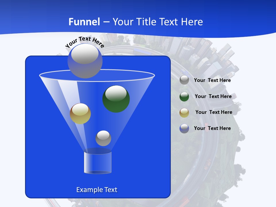 Urban Car Grass PowerPoint Template