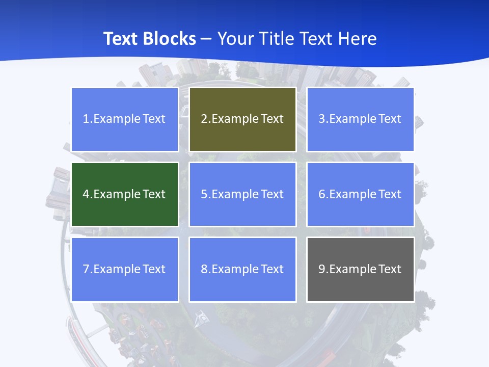 Urban Car Grass PowerPoint Template