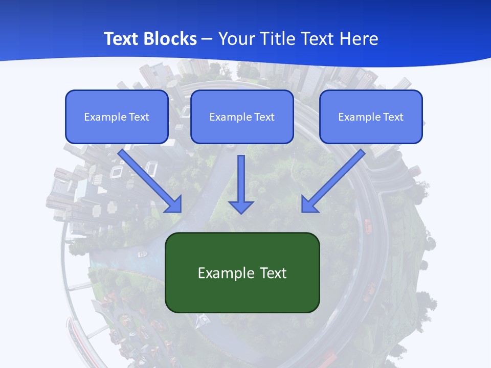 Urban Car Grass PowerPoint Template