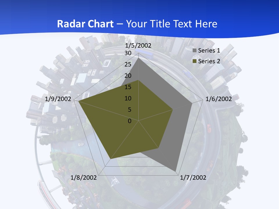 Urban Car Grass PowerPoint Template