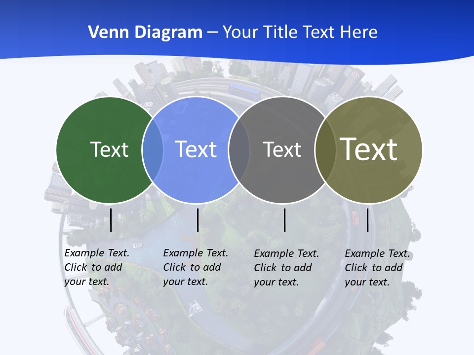 Urban Car Grass PowerPoint Template