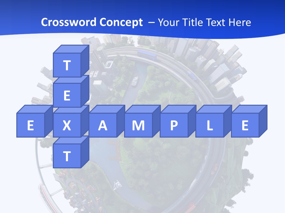 Urban Car Grass PowerPoint Template